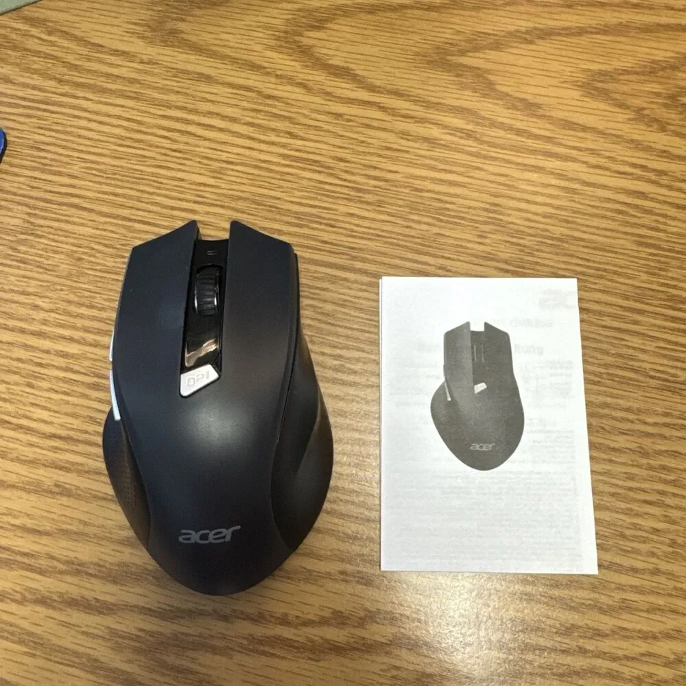 acer Wireless Mouse OMR266 for Laptop, 2.4GHz Computer 3 Adjustable DPI Black